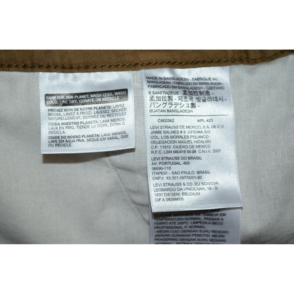 Levis Levi's Cargo Shorts W40 Mens Ripstop Brown Khaki Outdoor Flap Pockets - Picture 6 of 10